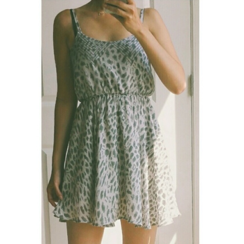 Luca Couture Leopard Print Dress